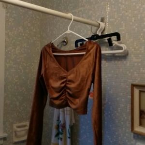 NWT ACW Brown Top
